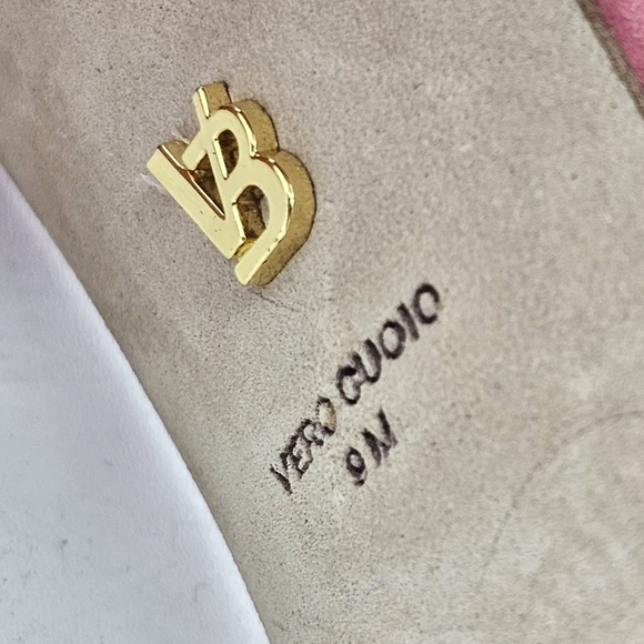 Veronica Beard Women’s Ganita Knot-Front Slides Size 9 Pink Suede Sandals - Picture 11 of 13